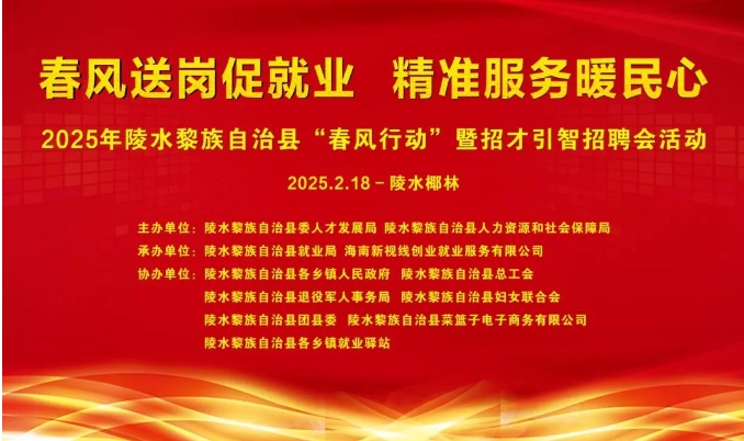 近1000個就業崗位！2025年陵水黎族自治縣“春風行動”暨
